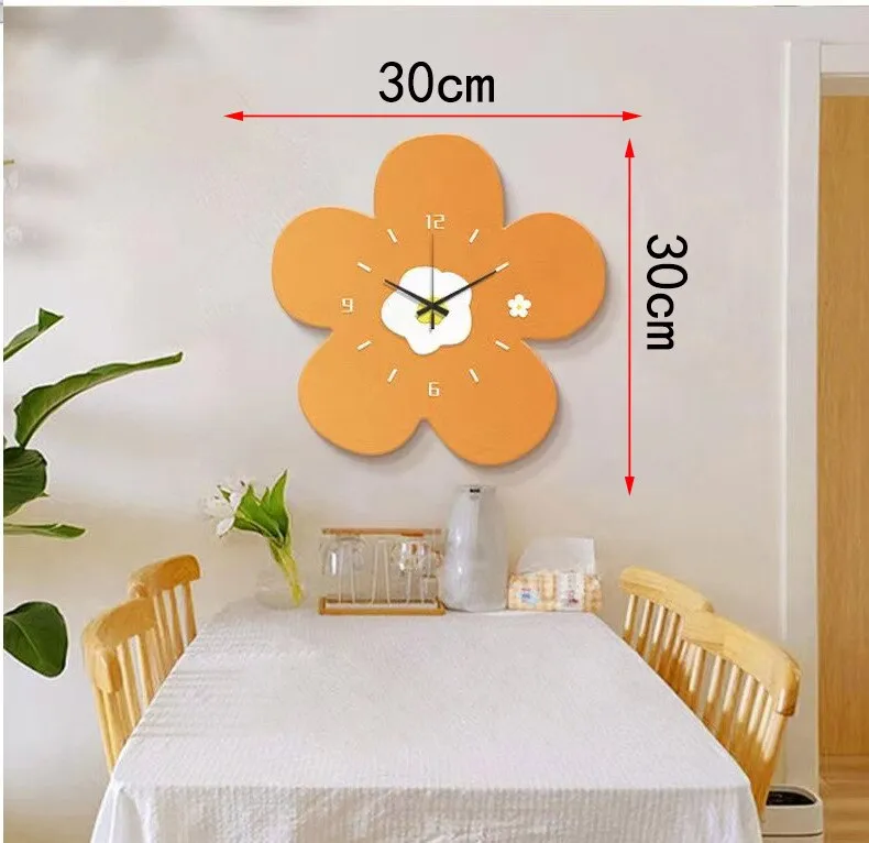 Kawaii Flower Wall Clock