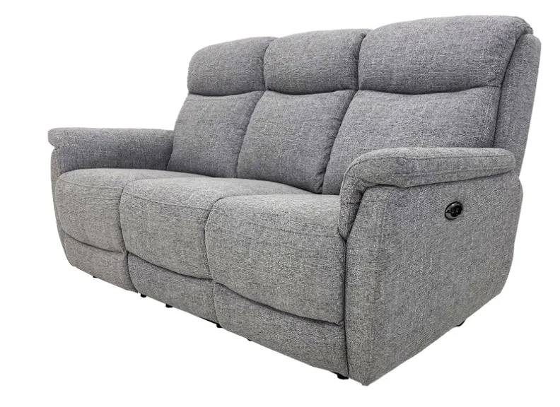 Kent Powered Fabric Three Seat Sofa