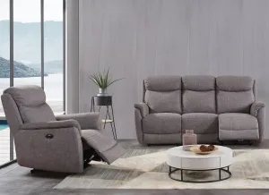 Kent Powered Fabric Three Seat Sofa