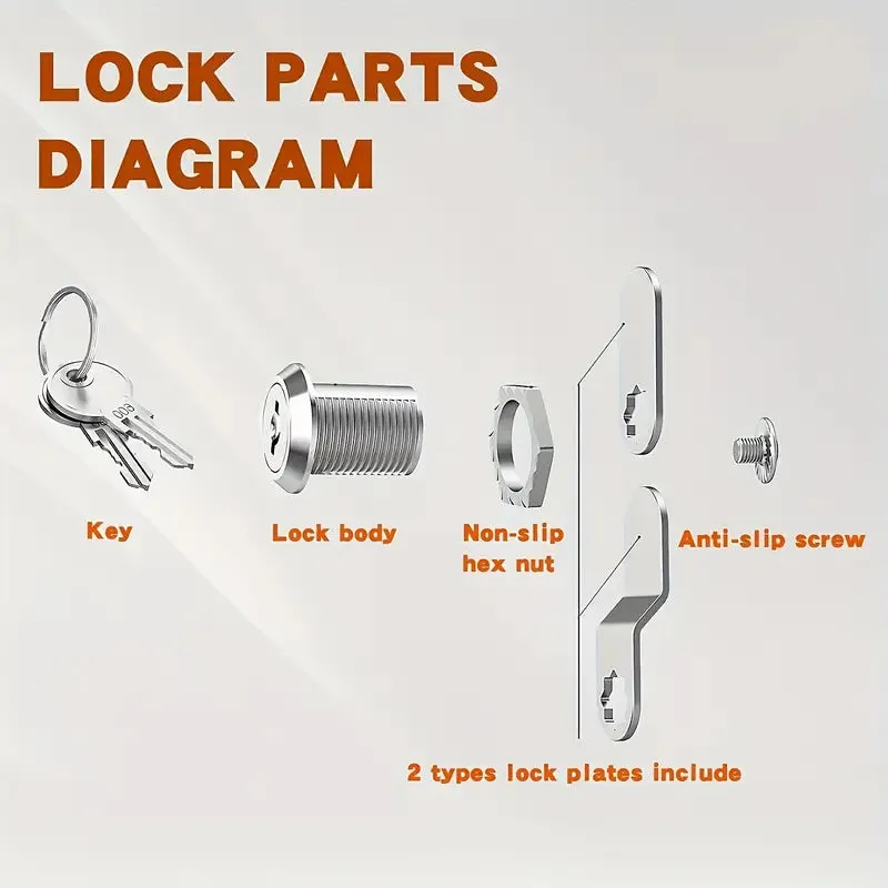 Keys Versatile Keyed Cabinet Lock - 5/8"