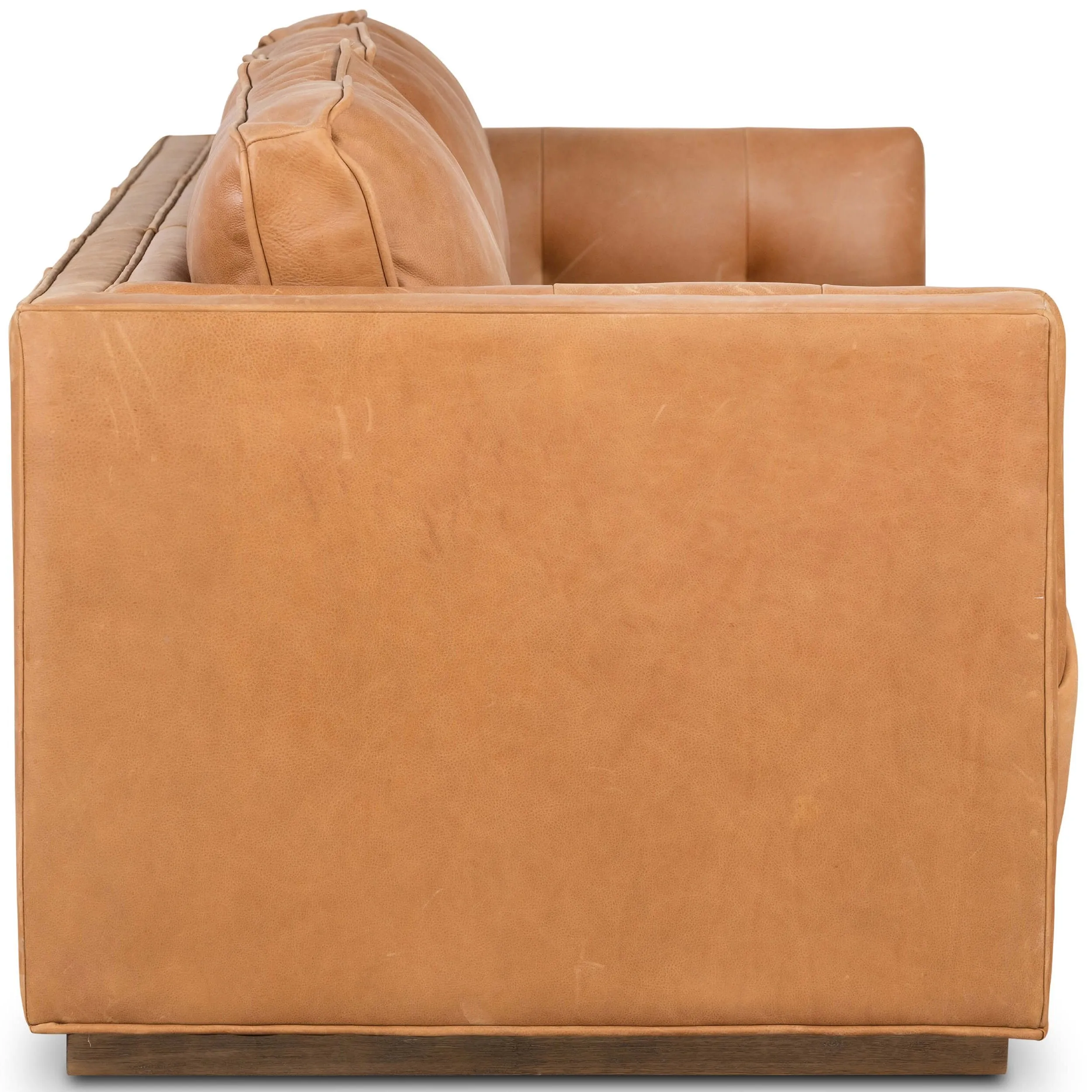 Kiera Leather Sofa, Palermo Cognac