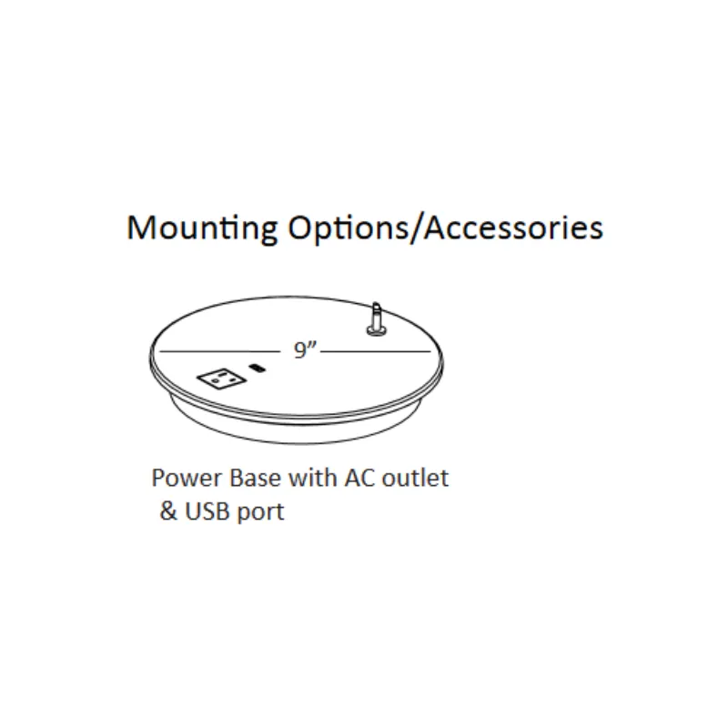 Koncept ZBD3100 Z-Bar Mini Gen 4 LED Desk Lamp, Power Base