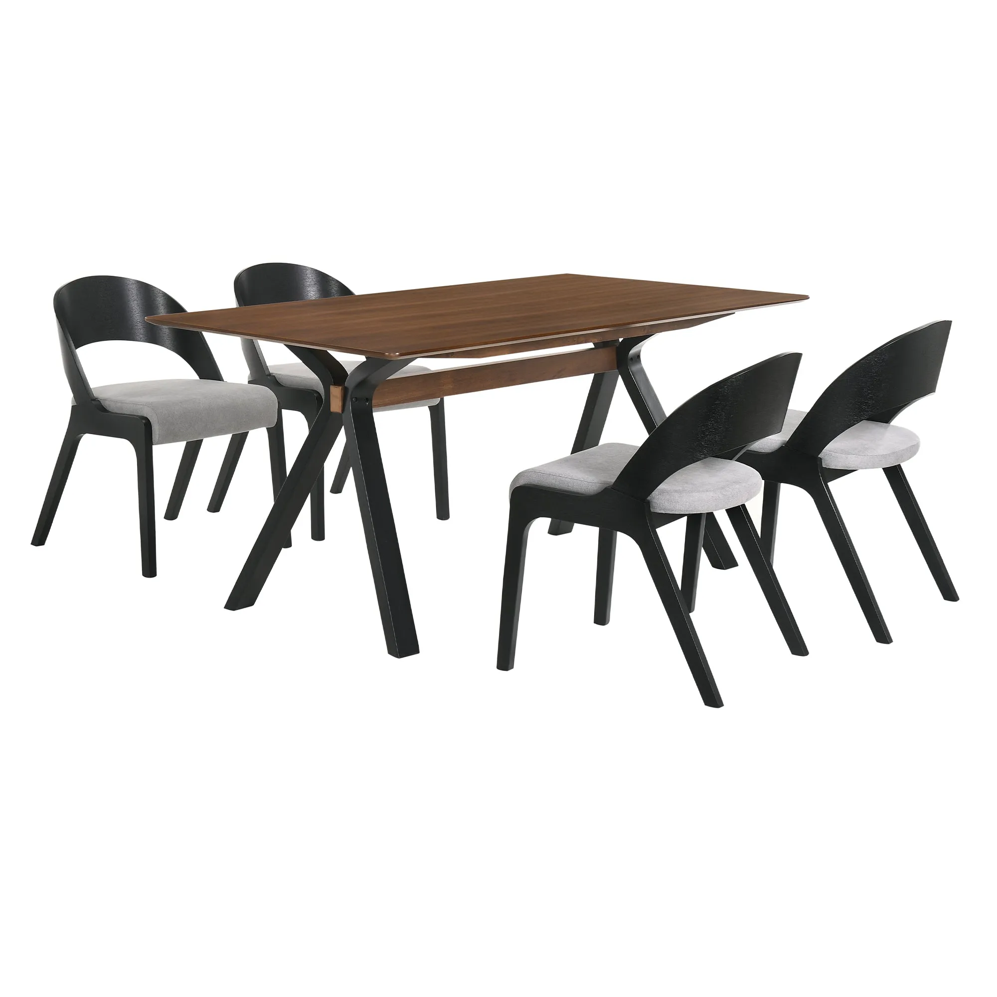 Laredo and Polly 5 Piece Rectangular Dining Set
