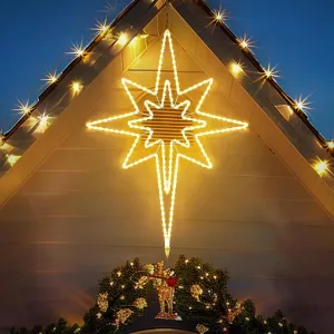 Large Star of Bethlehem Warm White Plug In Motif Christmas Light