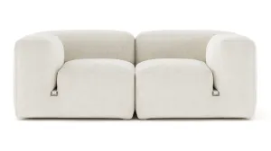 Le Mura - Le Mura Two Seater Sofa, Natural Linen