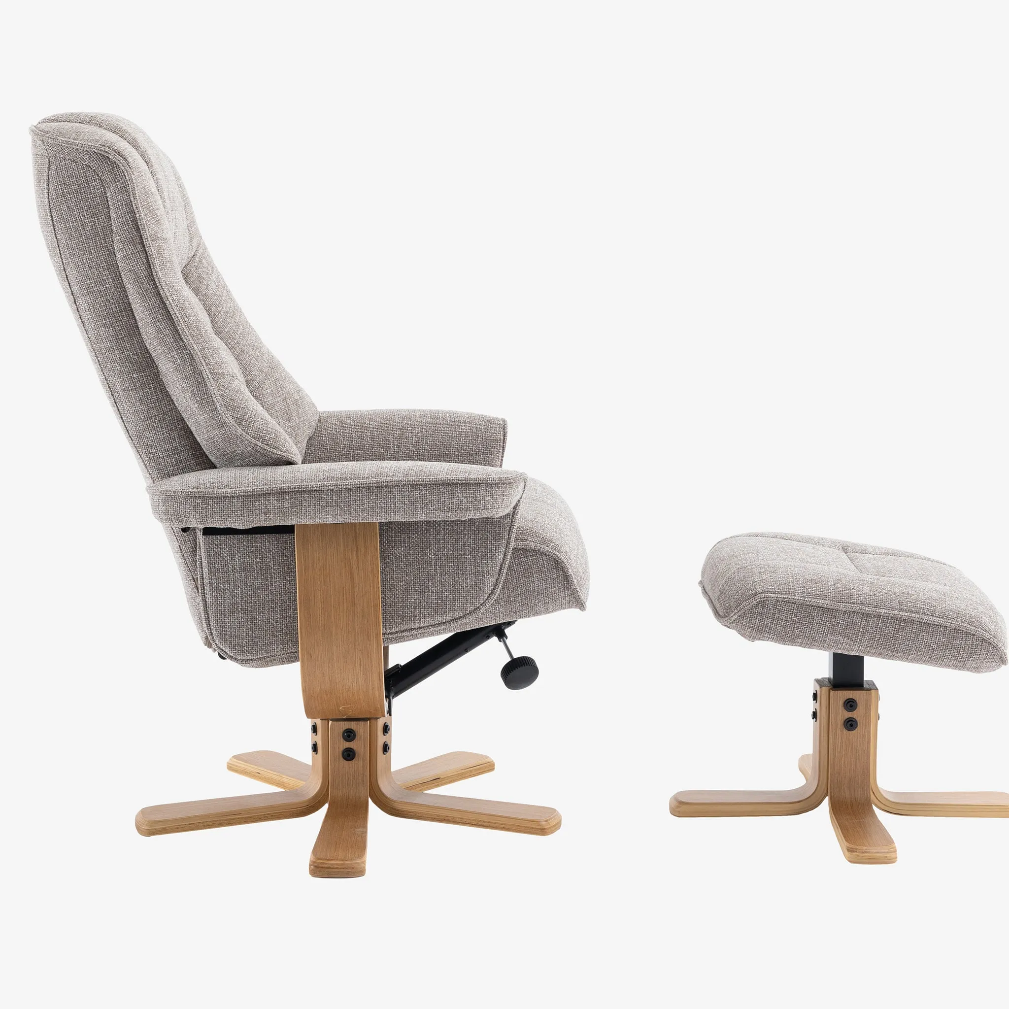 Leyton Swivel Recliner Chacha Oat