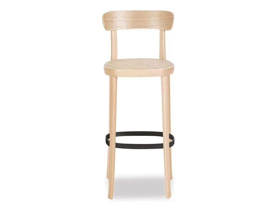 Liana Stool - Natural - Cane Seat - 74cm Seat Height (Bar Bench)