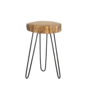 Log Top Accent Table