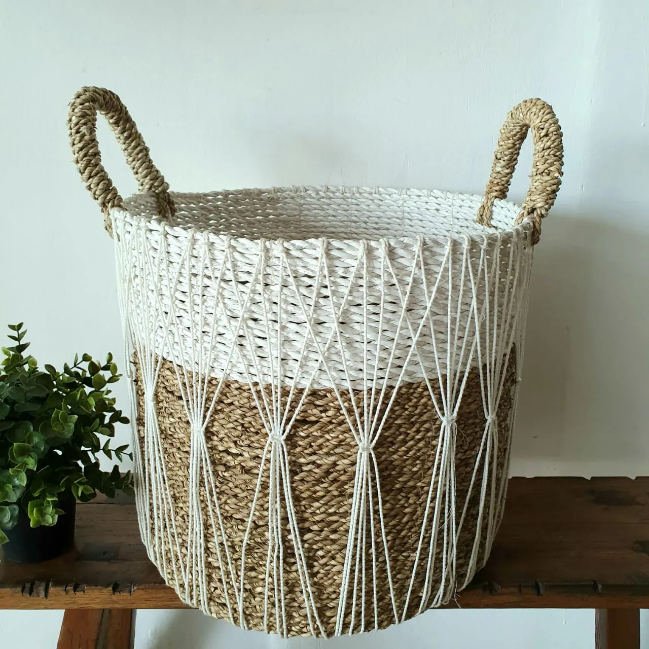 Mac Set 3 Raffia & Straw Grass Basket Set