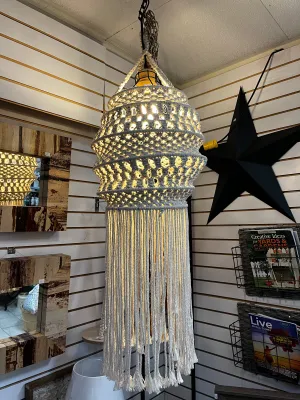 Macrame Hanging Light