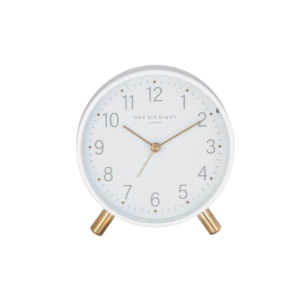 Maisie Alarm Clock with Light - White