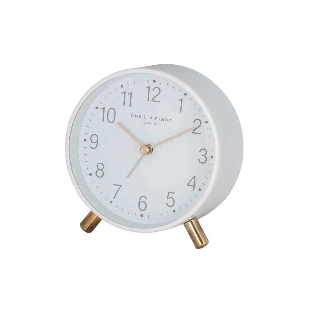 Maisie Alarm Clock with Light - White