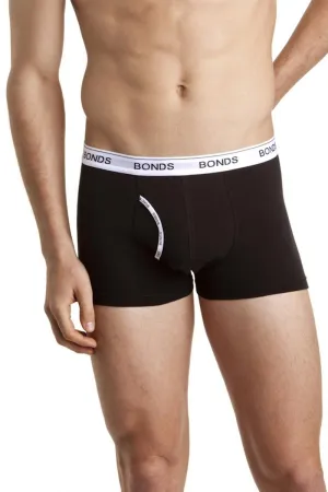 Mens Bonds Black And White Guyfront Trunks Underwear