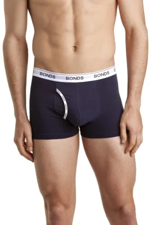 Mens Bonds Navy And White Guyfront Trunks Underwear