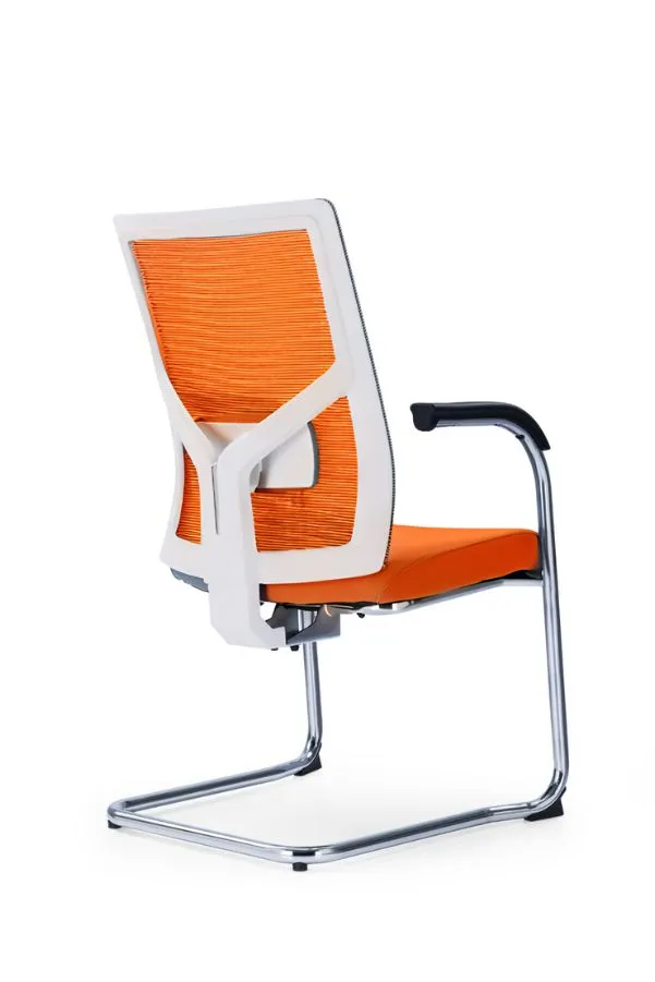 Mesh Conference Chair With Bow-shaped Frame For Home Office