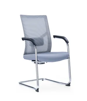 Mesh Conference Chair With Bow-shaped Frame For Home Office