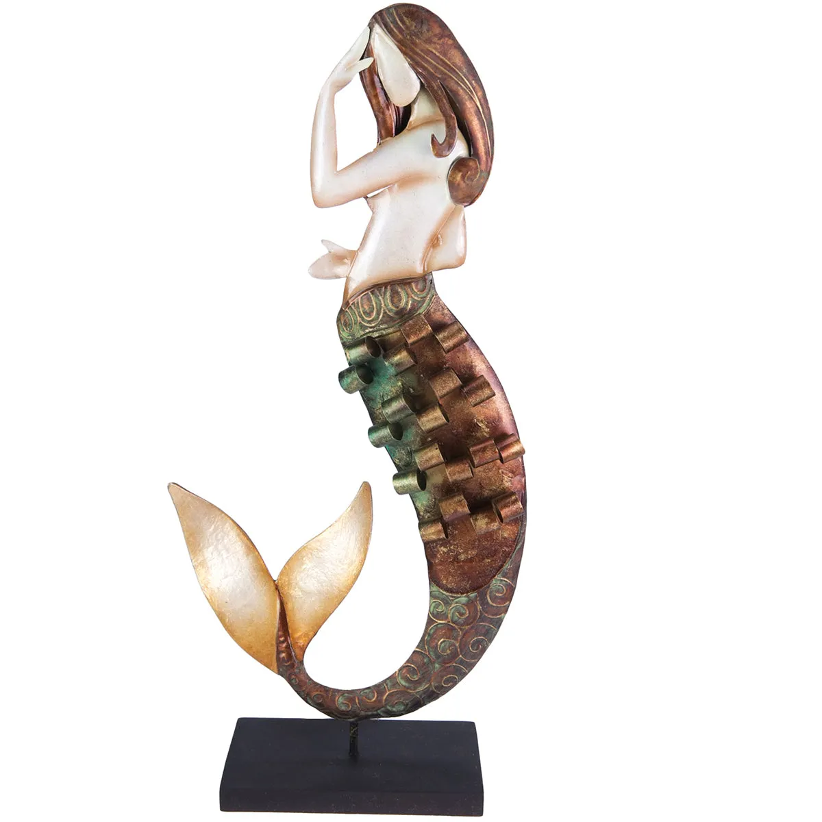 Metal Mermaid Figures, Set of 2