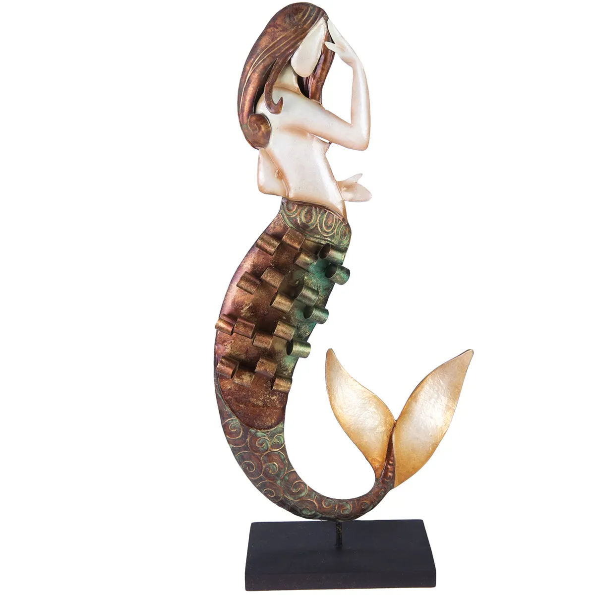 Metal Mermaid Figures, Set of 2