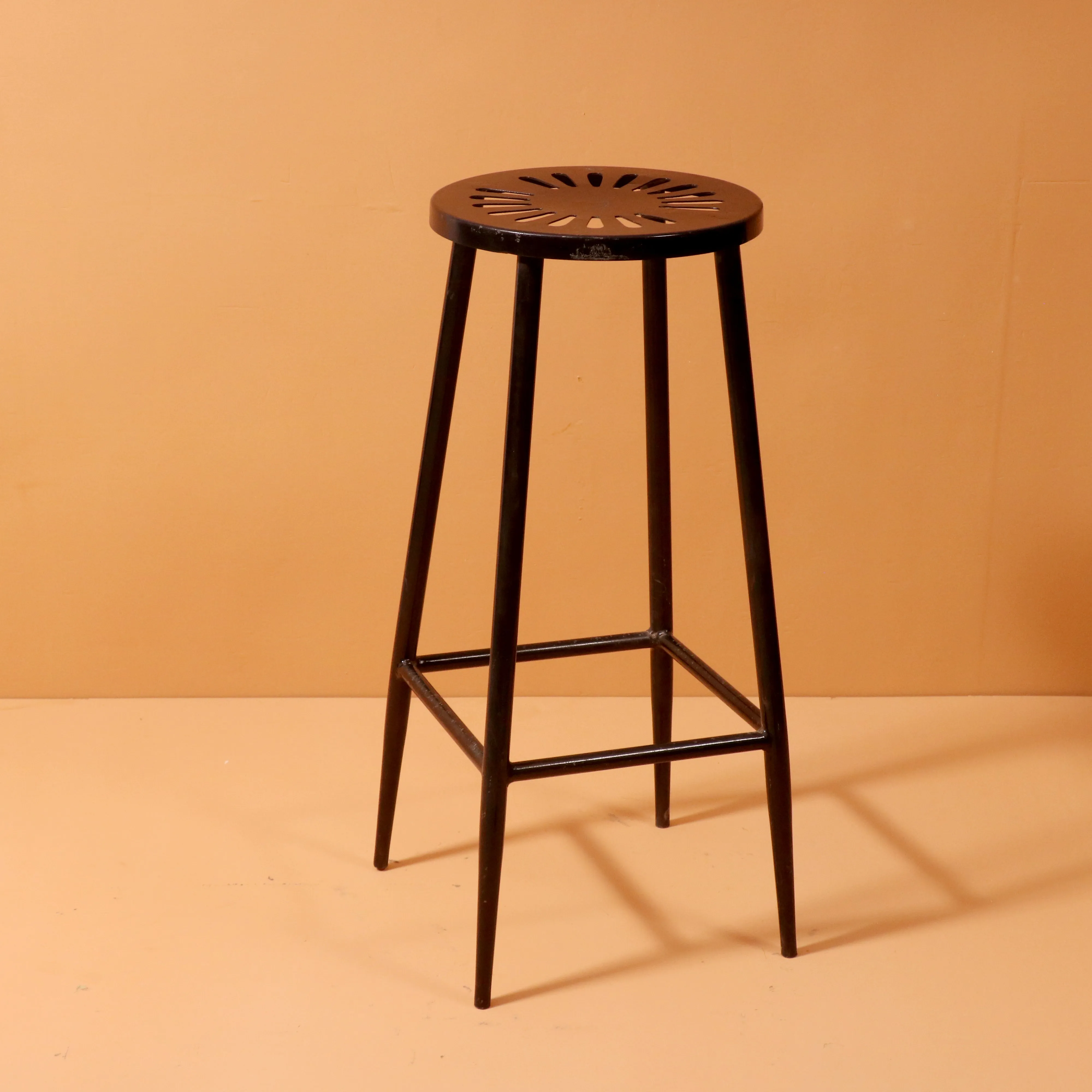 Metallic Powder Coated Stool