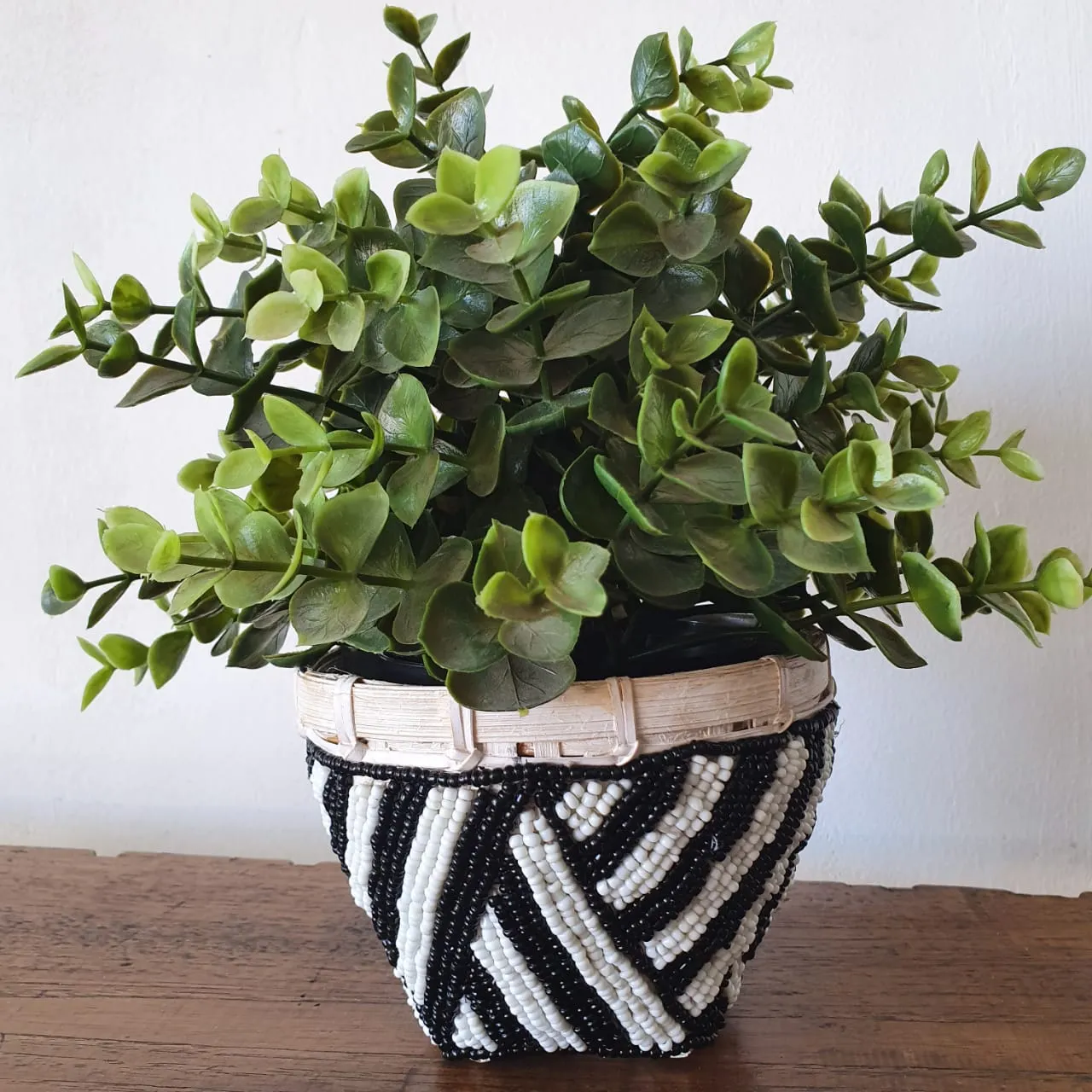 Mini Beaded Keben Bamboo Basket