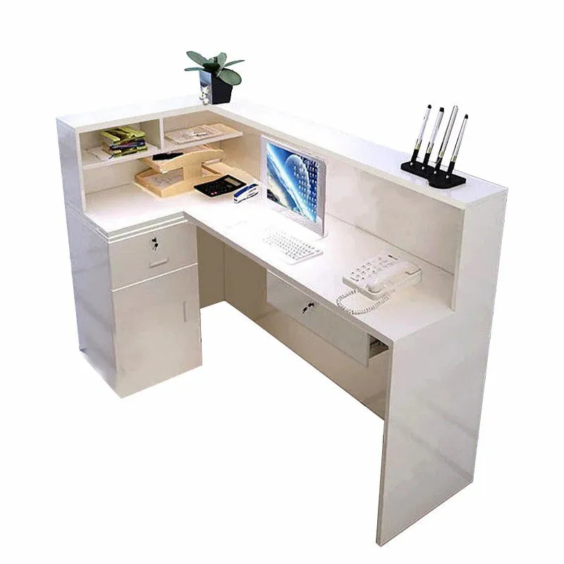 Minimalist Corner Cashier Reception Front Desk