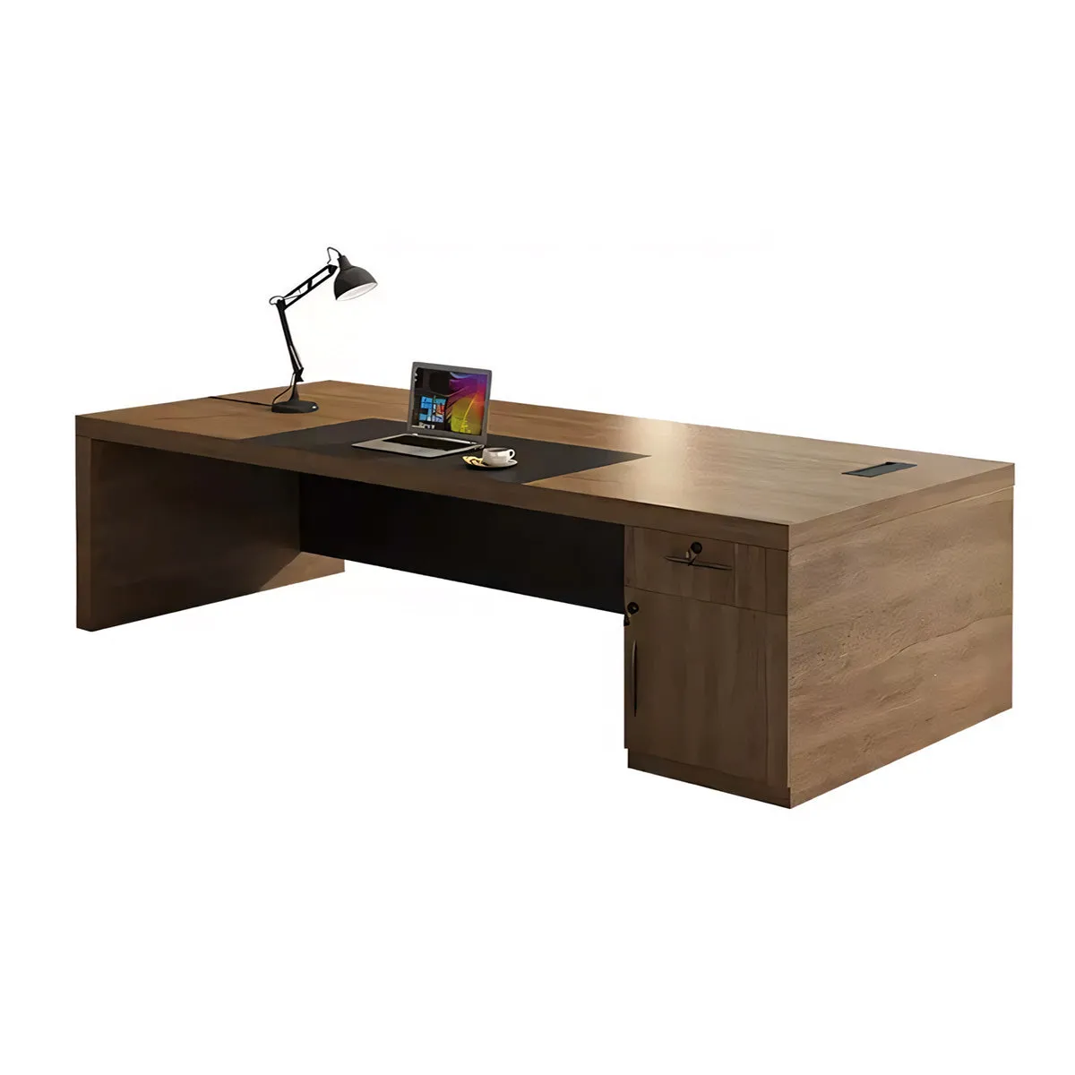 Minimalist Executive Office Desk and Chair Combination