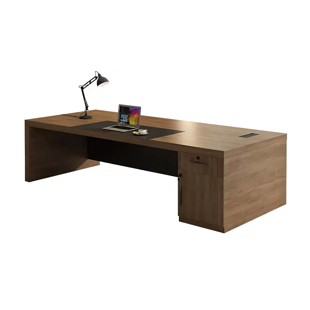 Minimalist Executive Office Desk and Chair Combination