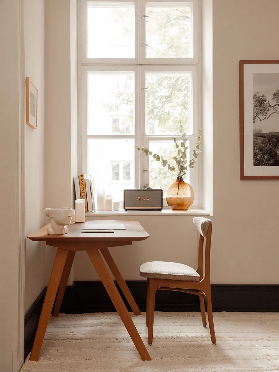 Minimalist Oak Wood Mid-Century Desk