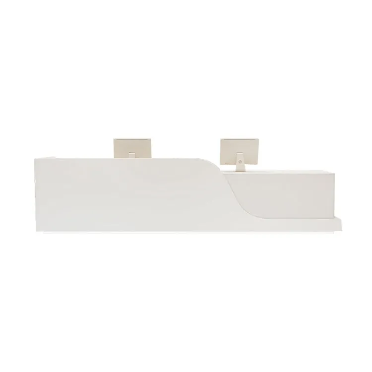 Minimalist Reception Desk with LED Strip Lighting