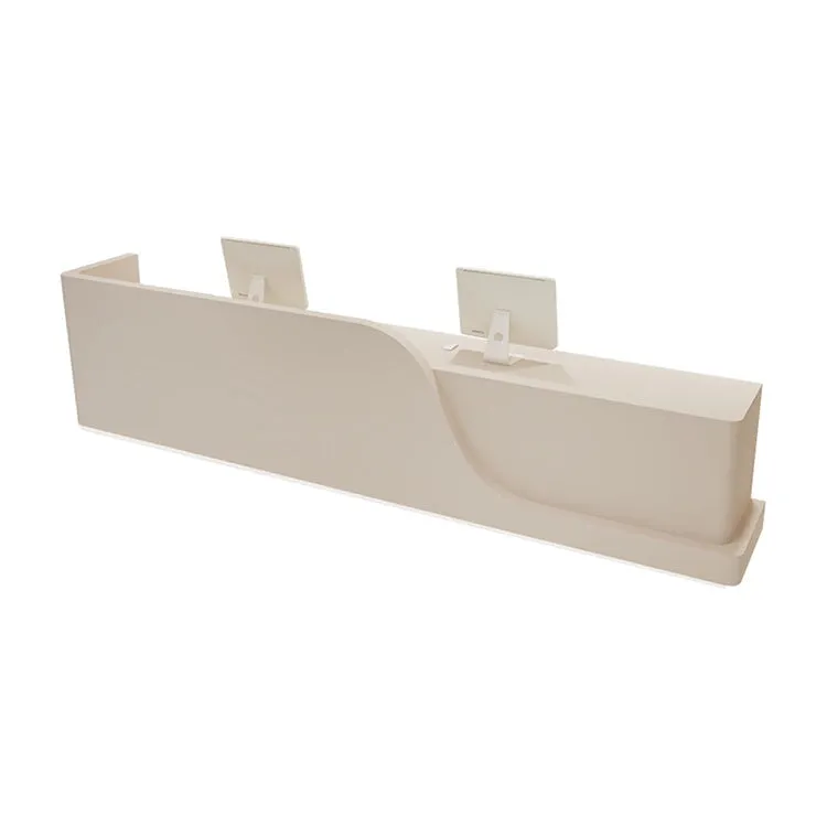 Minimalist Reception Desk with LED Strip Lighting