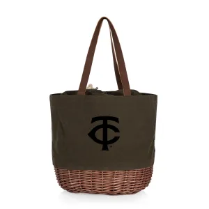 Minnesota Twins - Coronado Canvas and Willow Basket Tote