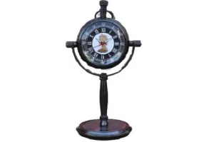 M.Nautical Star Antique Table Clock Handmade Royal Navy Style Victoria Working Clock Free Send Timer Key Chain Decorative