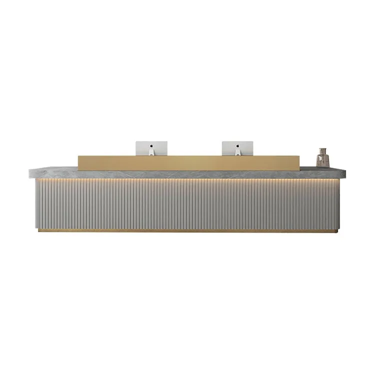Modern Minimalist Company Hotel Front Desk Reception Desk