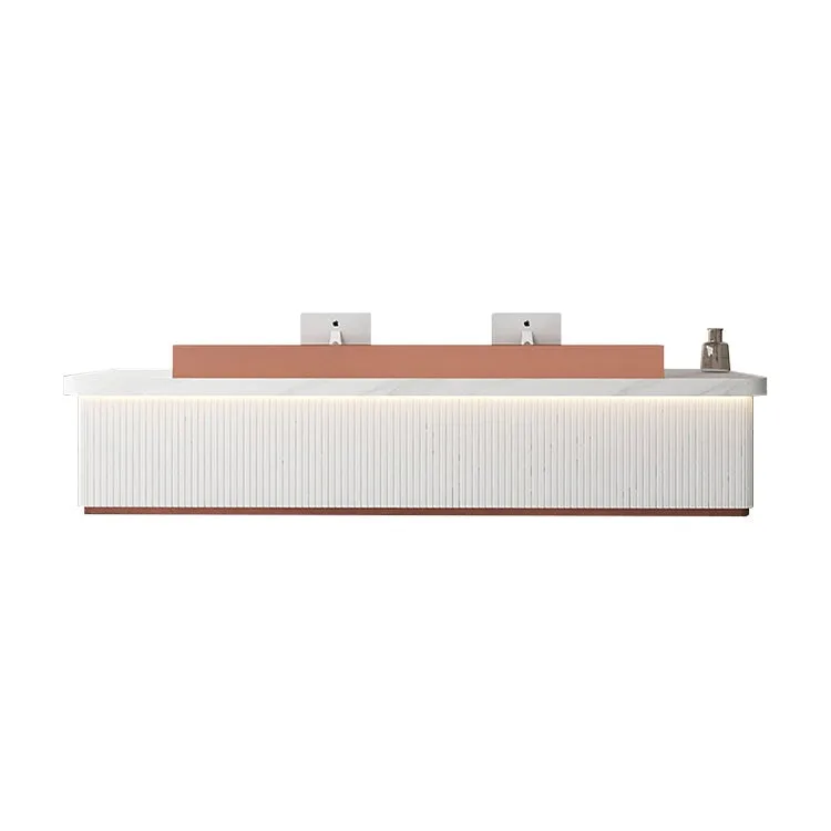Modern Minimalist Company Hotel Front Desk Reception Desk