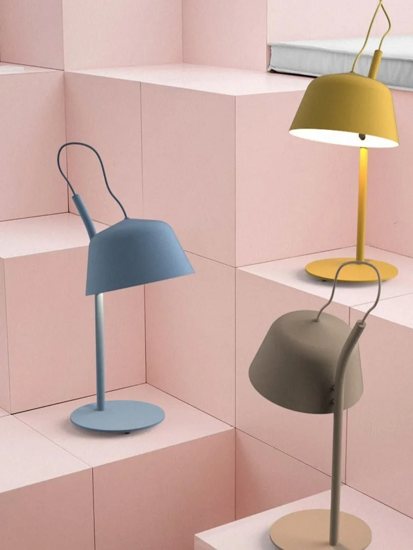 Modern Studio Colored Metal LED Table Lamp