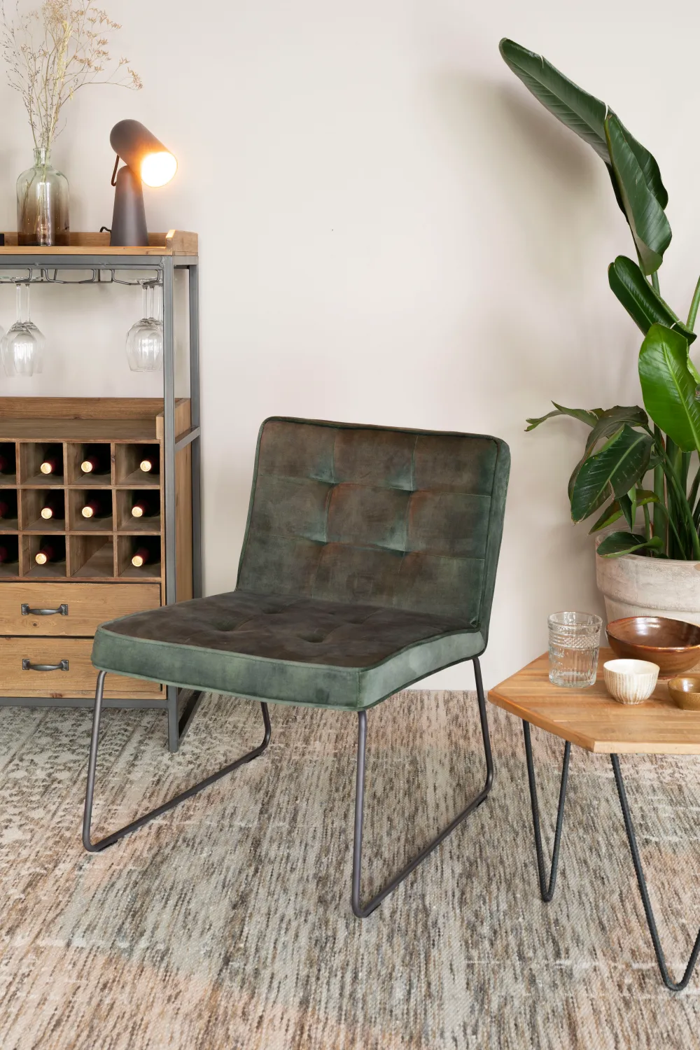 Modern Tufted Lounge Chair | DF Clark