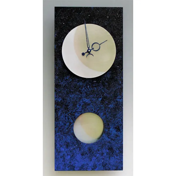 Moon at Night Pendulum Clock