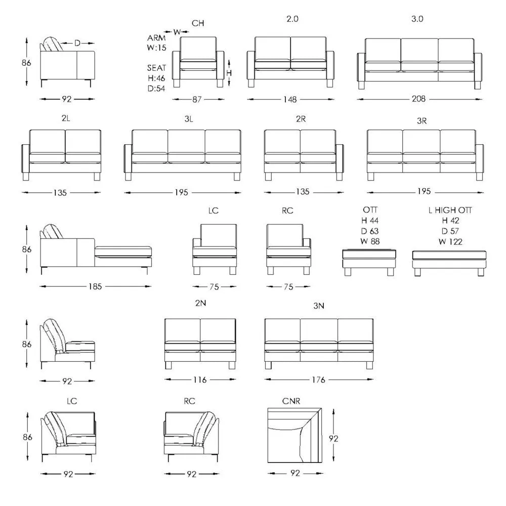 Moran Furniture Norton Modular