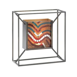 Mosaic Waves Of Multi Color Wall Sconce