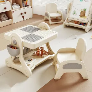 Multifunctional Kids Study Desk with Stable Table and Chair