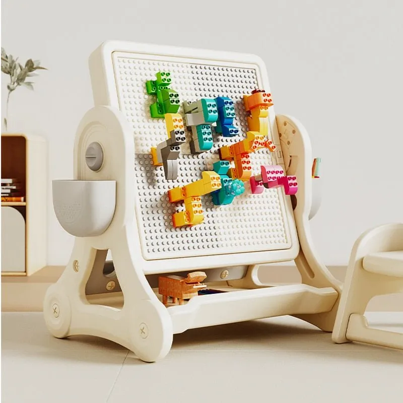 Multifunctional Kids Study Desk with Stable Table and Chair