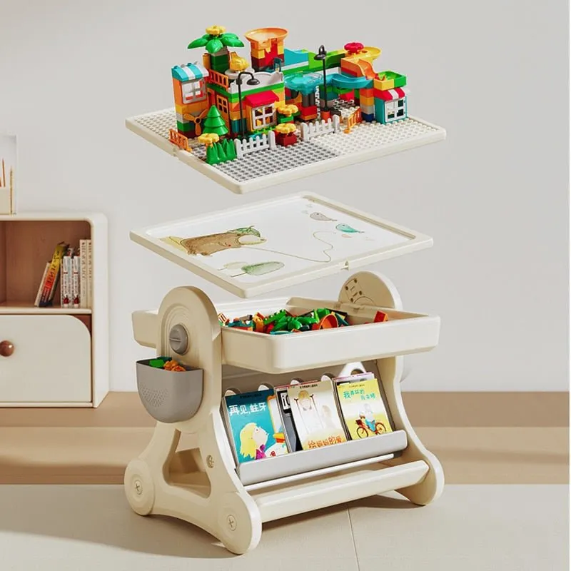 Multifunctional Kids Study Desk with Stable Table and Chair
