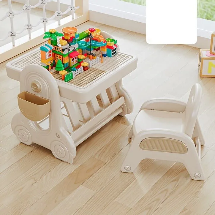 Multifunctional Kids Study Desk with Stable Table and Chair