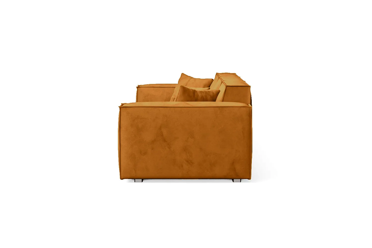 Naples 3 Seater Sofa Gold Velvet