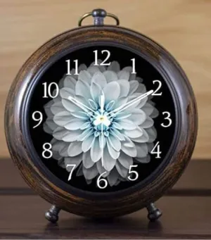 NAUTICAL COLLECTION Wooden Table Top Clock Antique Style Office Home Decor Handicrafts Items Wedding Gift Bedroom Living Room Table Clock Antique Style (6 Inch, Brown)