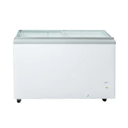 New Air NIF-41-FG 41" Flat Glass Top Ice Cream Freezer