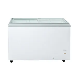 New Air NIF-41-FG 41" Flat Glass Top Ice Cream Freezer