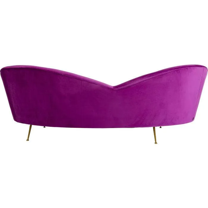 Night Fever Fuchsia Velvet 3 Seater Sofa