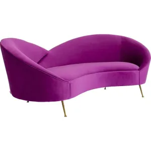 Night Fever Fuchsia Velvet 3 Seater Sofa