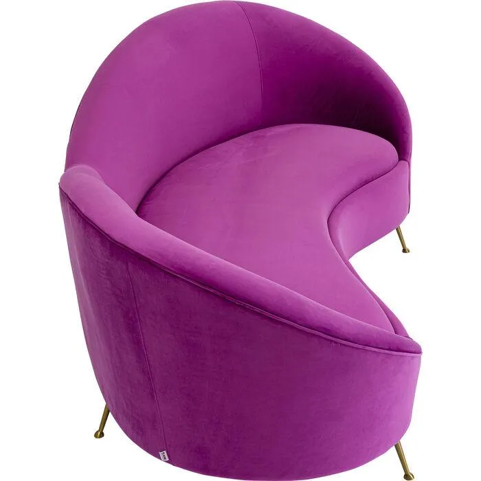Night Fever Fuchsia Velvet 3 Seater Sofa